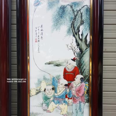 Tranh sứ Ngũ Phúc Lâm Môn - dòng tranh sứ của gốm sứ Giang Tây cao cấp